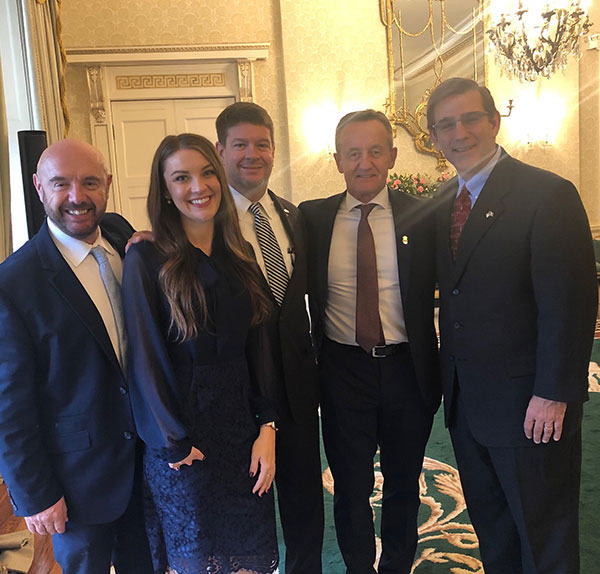 Group photo of people smiling