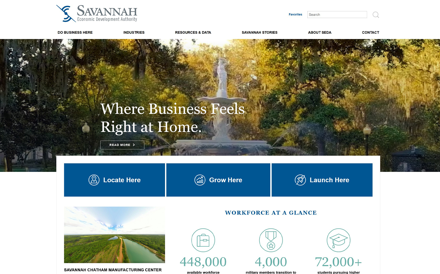 Screen shot of a websites homepage design